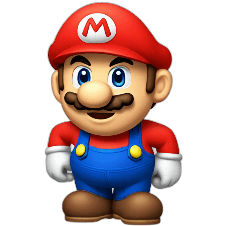 Mario as a apple emoji