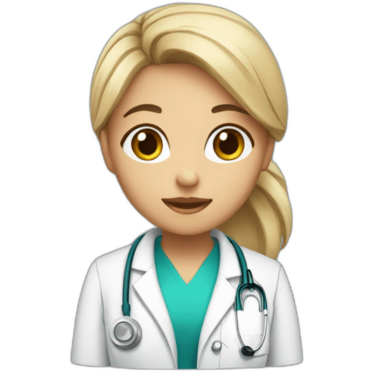 Girl doctor cute  emoji