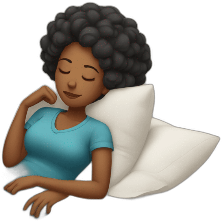 sleepy black mom emoji