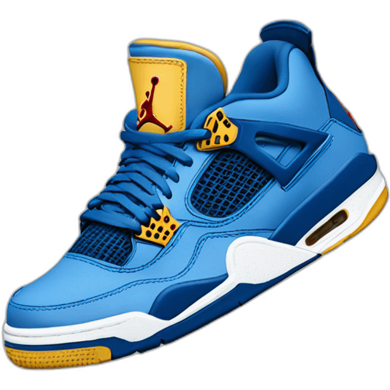 Jordan 4 université bleu emoji