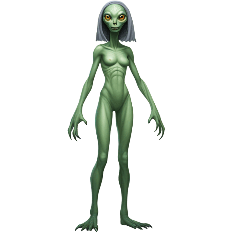 a Reptilian alien woman, full body emoji