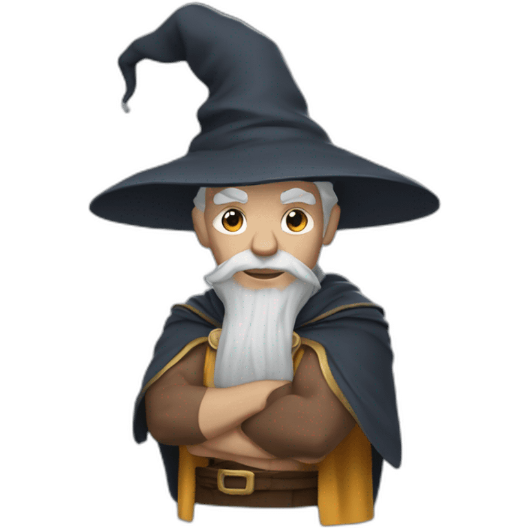 wizard muscle emoji