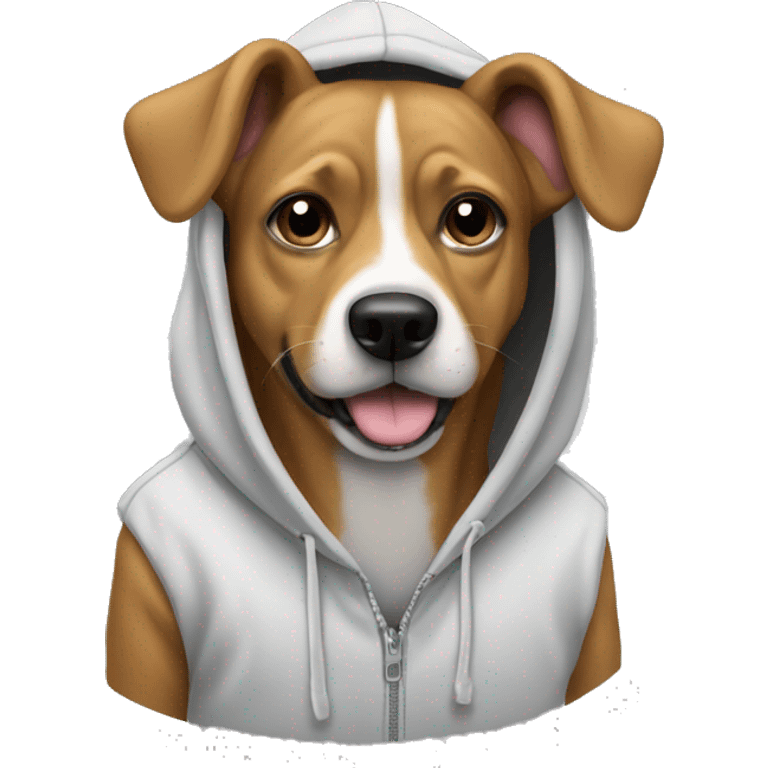 Dog with hoodie  emoji