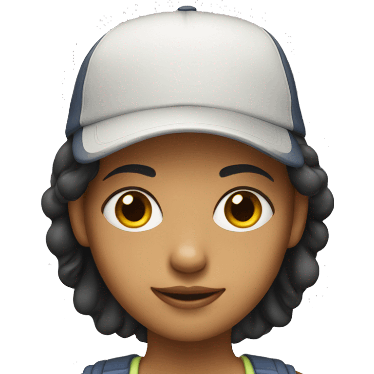 girl with a cap emoji