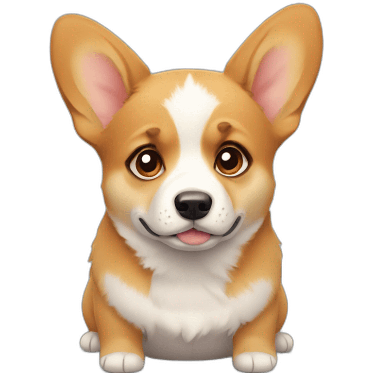 Corgi puppy sad emoji