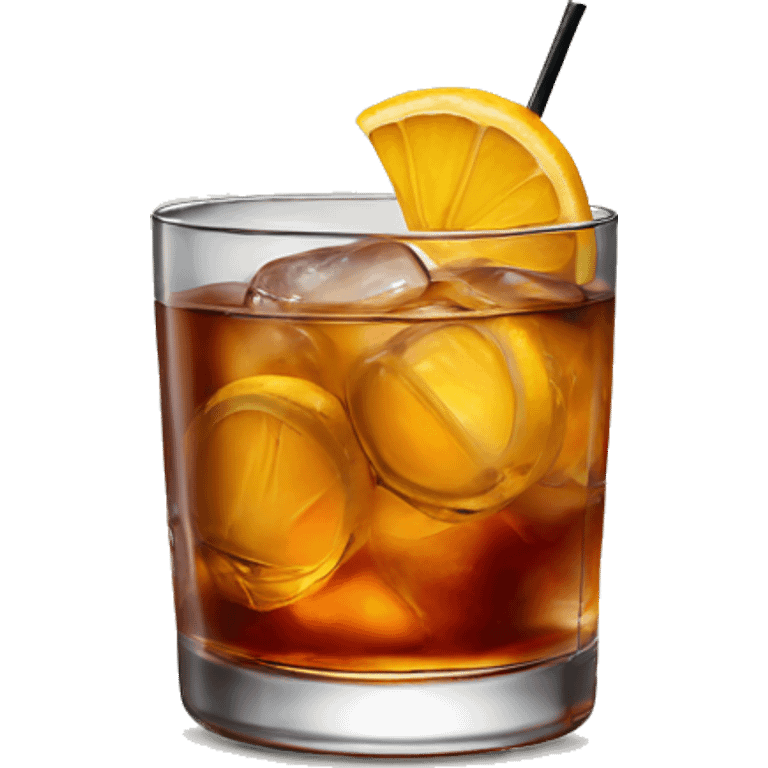 one Old Fashioned cocktail emoji