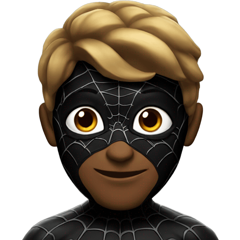 Spiderman with black background emoji