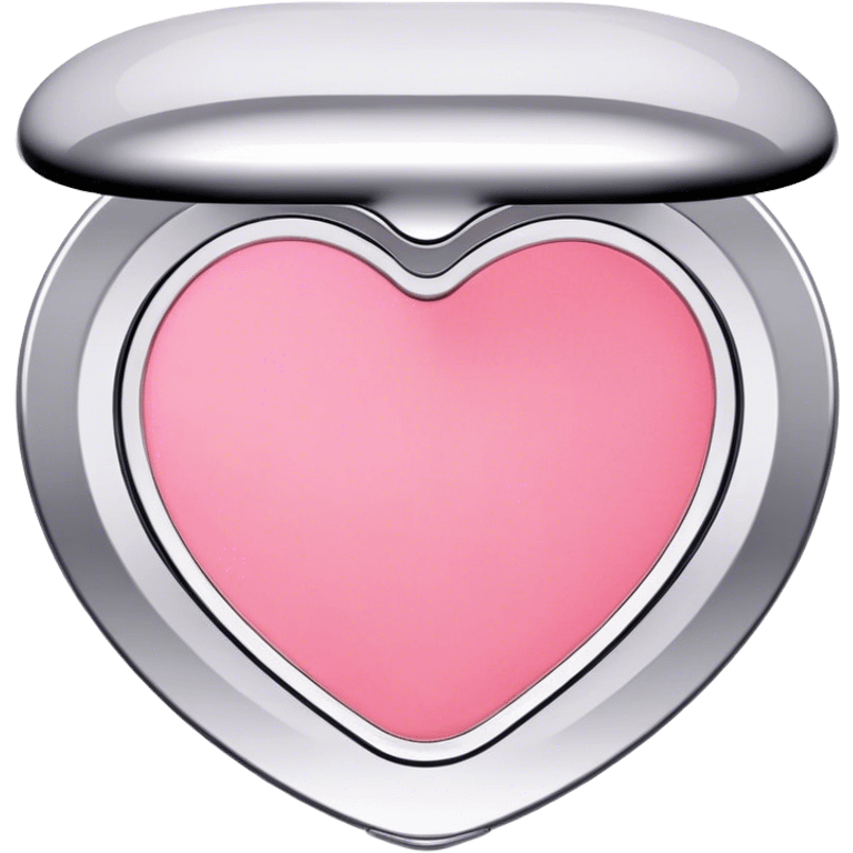 Heart-shaped blusher compact makeup  emoji