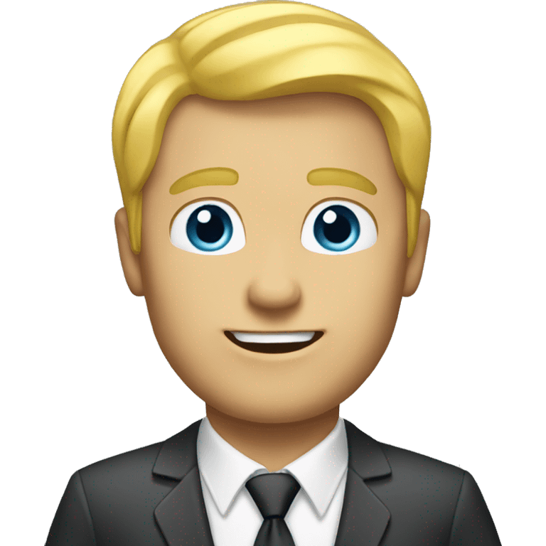 blond sales man emoji