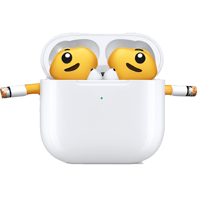 AirPods Pro with cigarettes  emoji