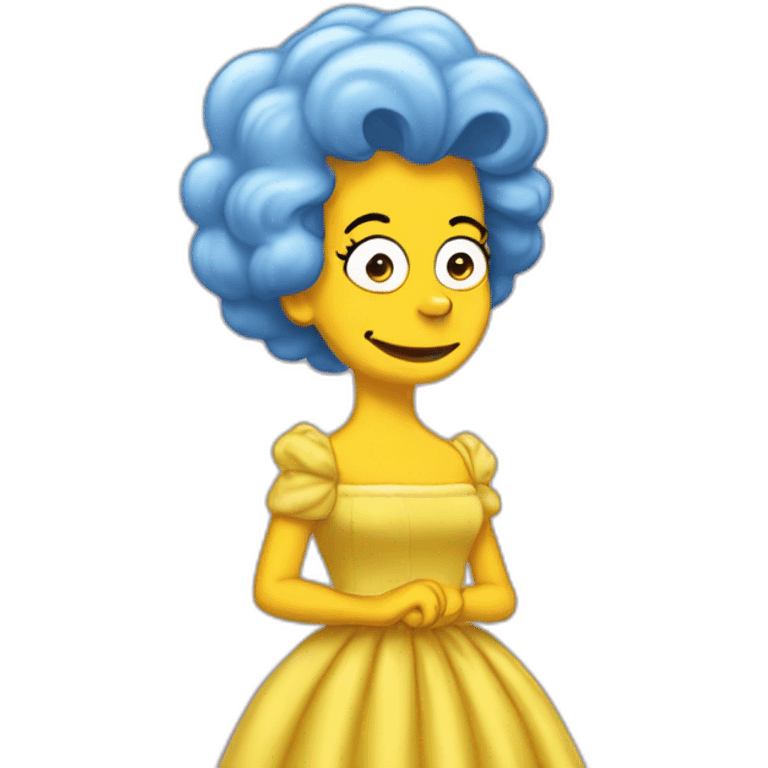 Marge simson with a gala dress for  emoji