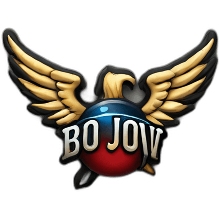 Bon Jovi 1986 band logo emoji