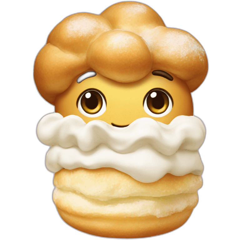 Cream puff emoji