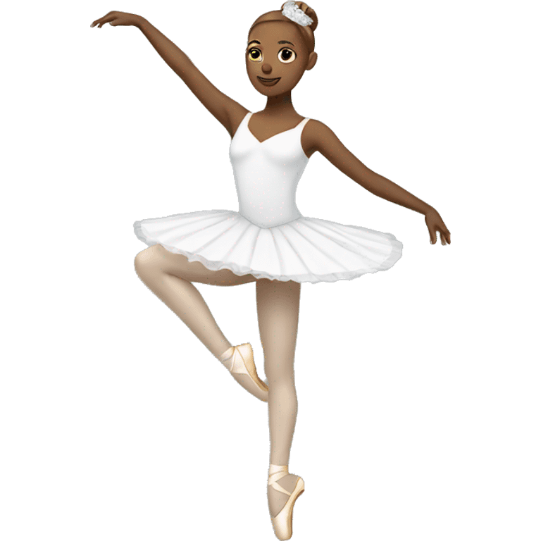 White ballerina emoji