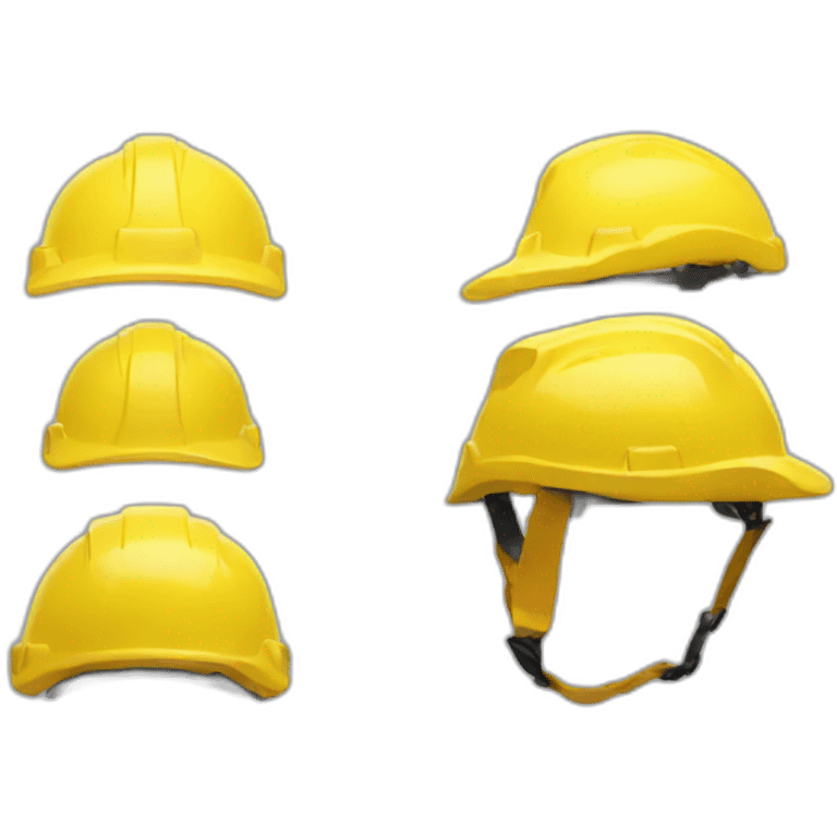 Yellow helmet construction emoji