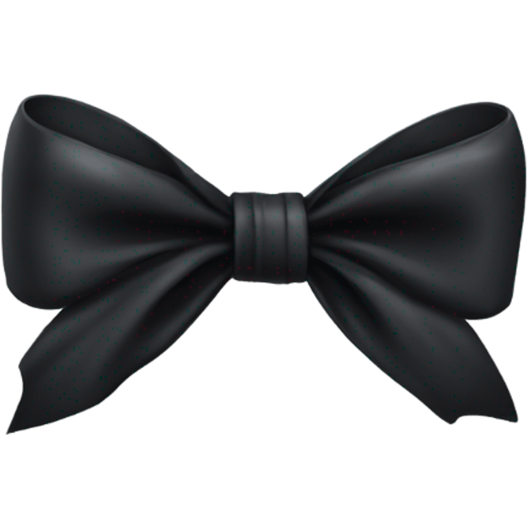 Black bow emoji