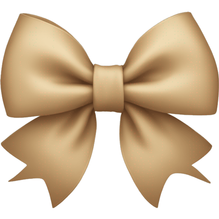 Beige bow emoji