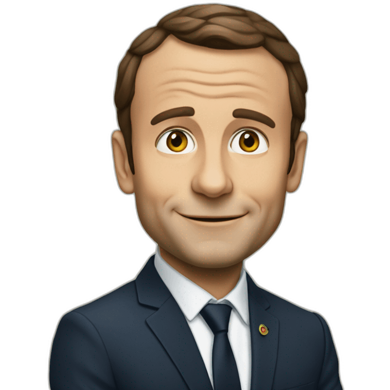 Macron sur tortue emoji