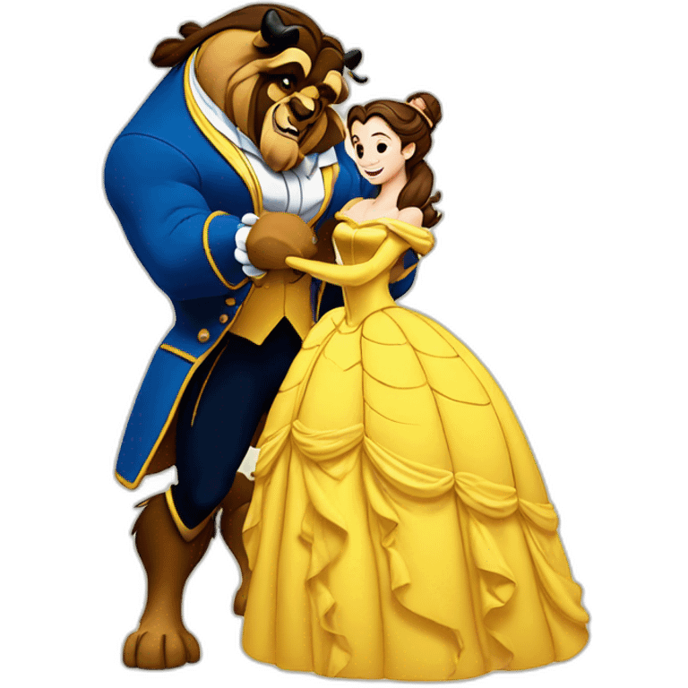 Beauty and the beast emoji