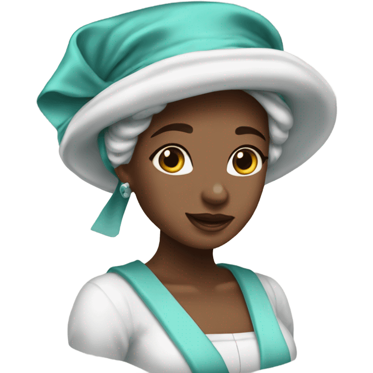 Teal bonnet ￼ emoji