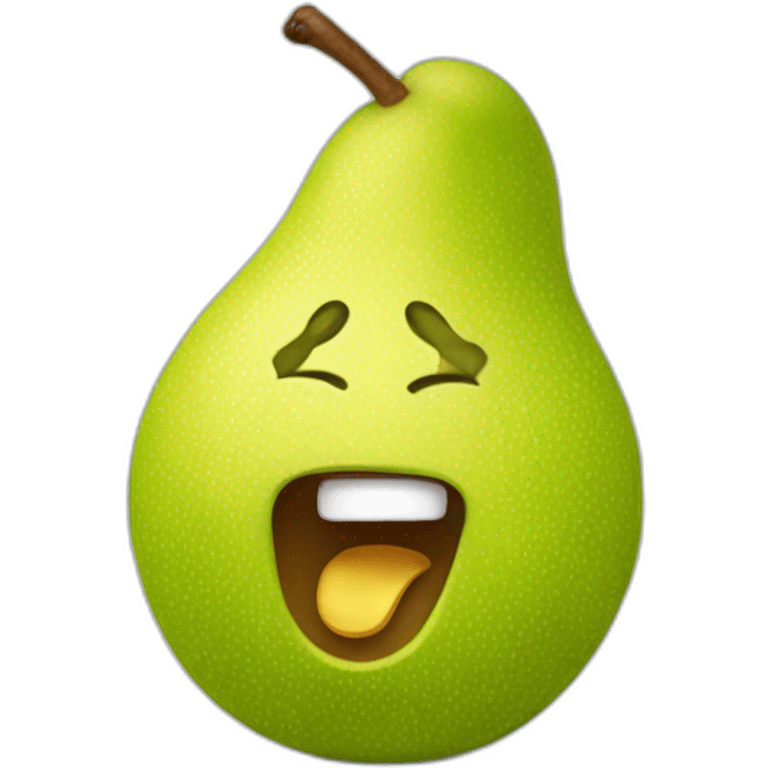 poire qui chante emoji