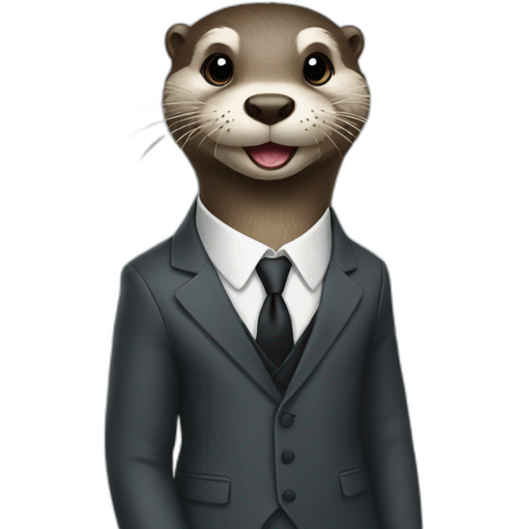 otter in suit and tie emoji