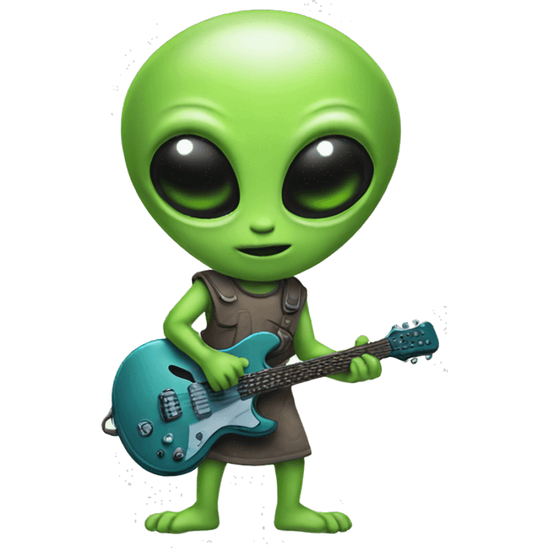 Alien playing emoji