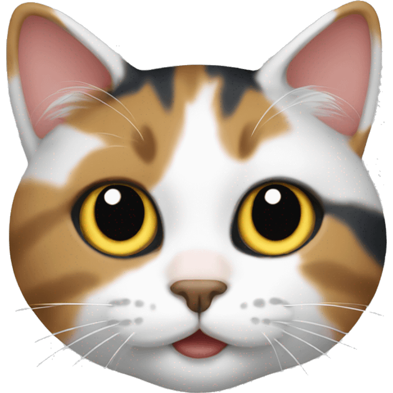 Tricolor cat emoji