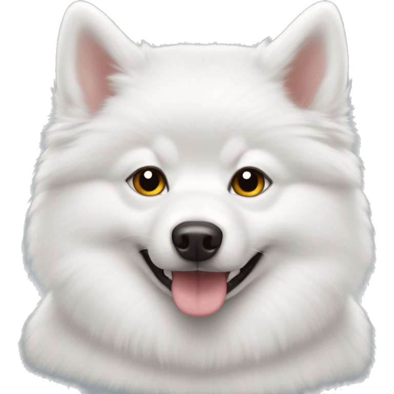 White pomsky emoji