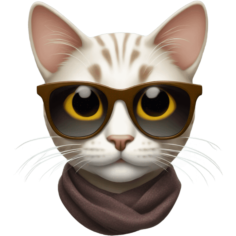 Cat with sunglasses emoji