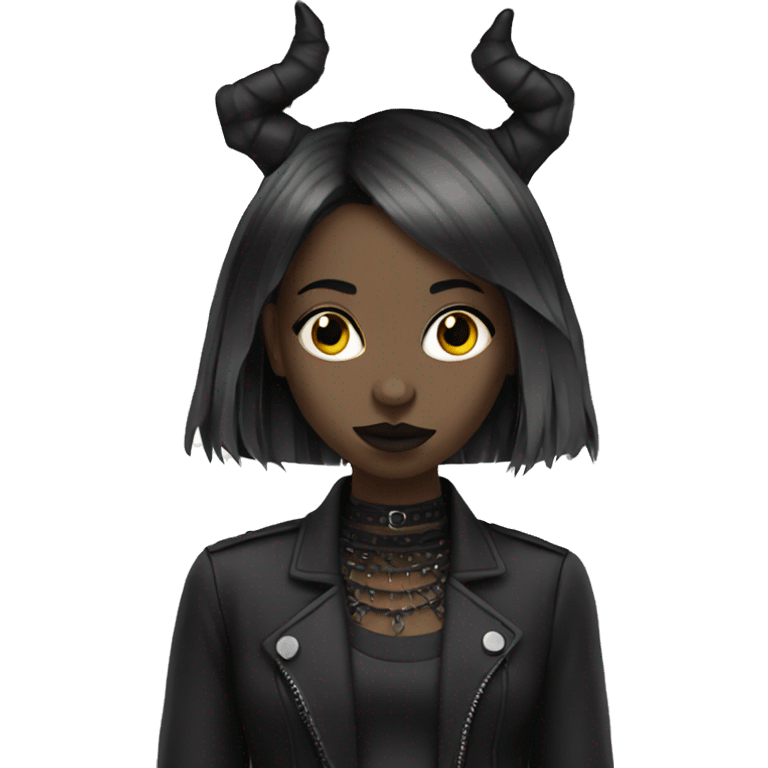 Goth girl emoji