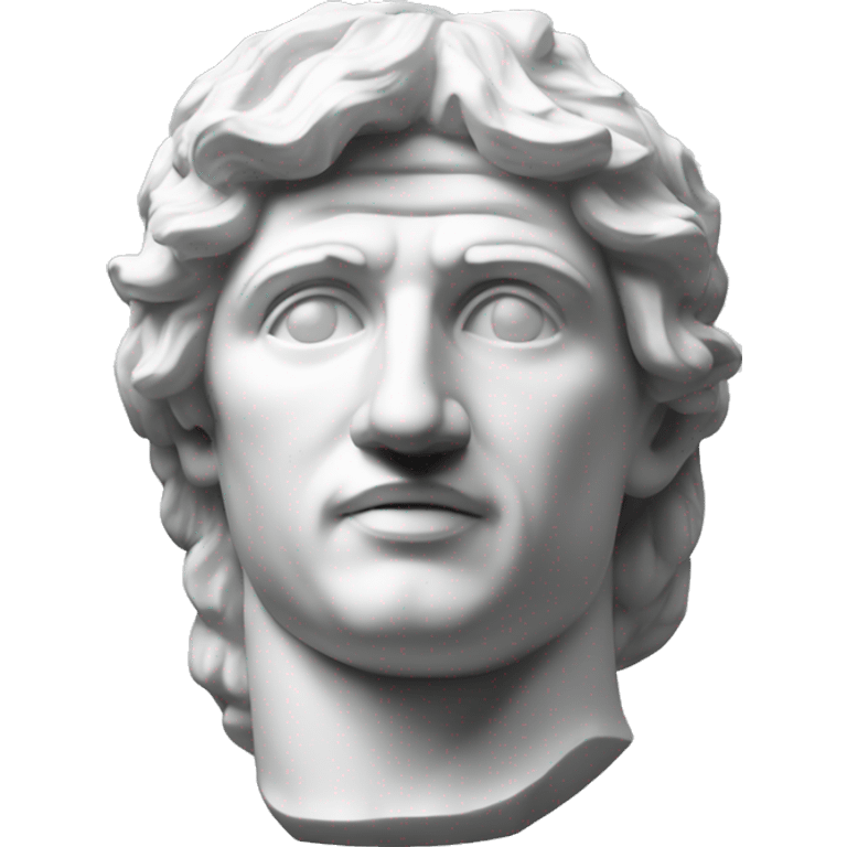 Alexander great marble bust sculpture emoji