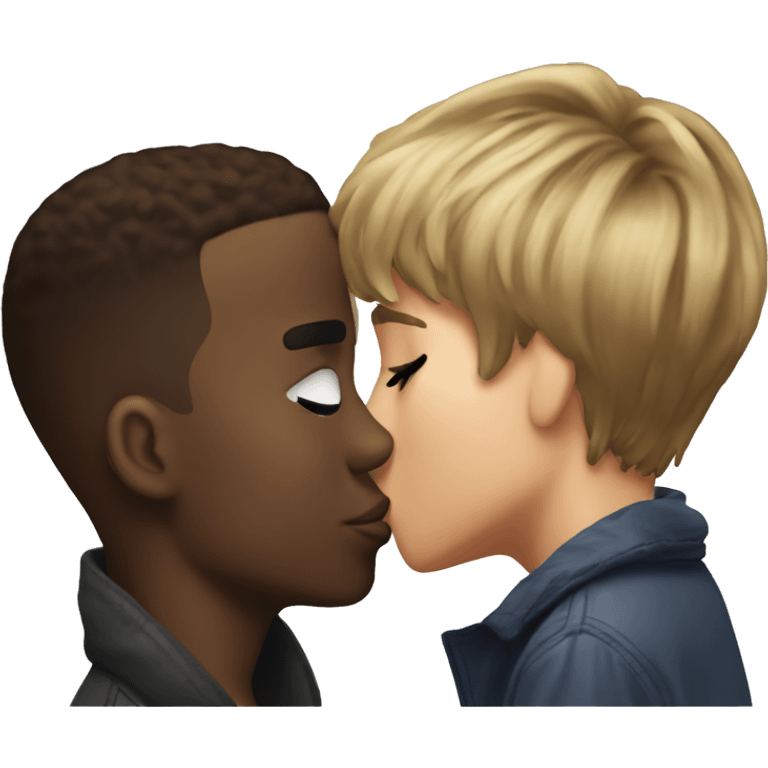 Diddy kissing Justin Bieber emoji