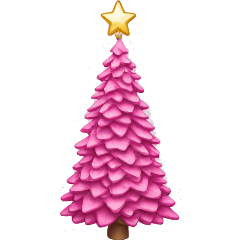 pink christmas tree emoji