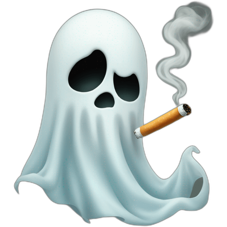 ghost smoking emoji