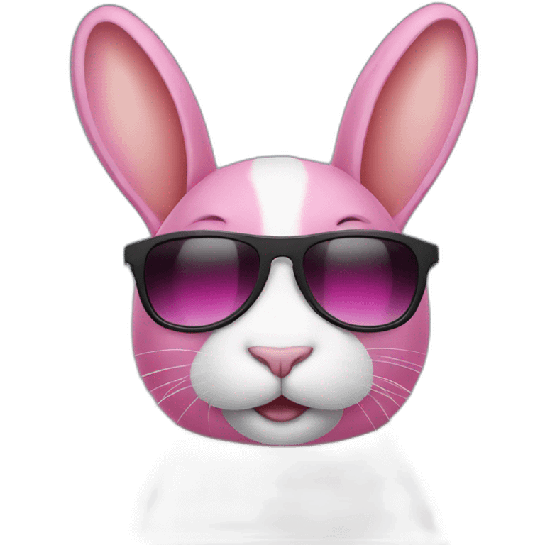 pink+rabbit wearing sunglasses emoji