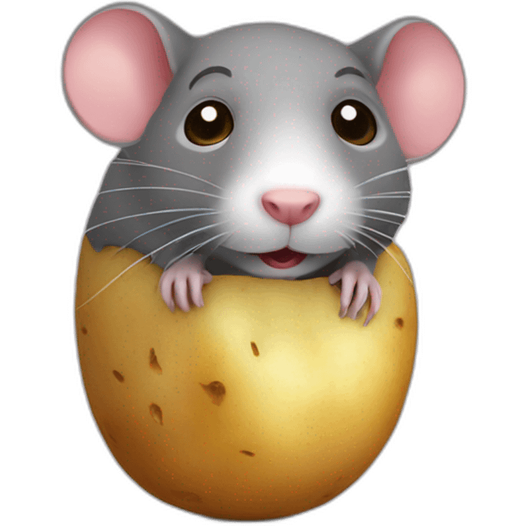 rat shaped potato emoji