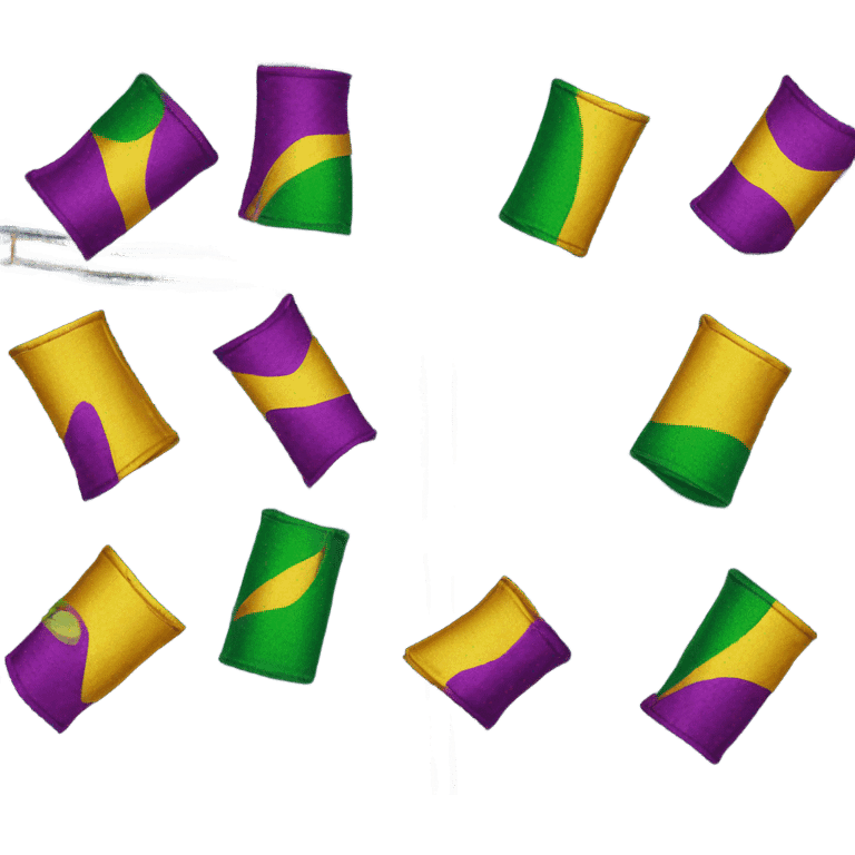 Mardi Gras jeans  emoji