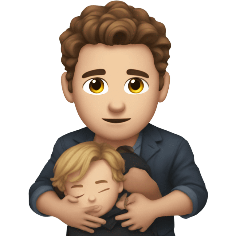 connor holding mccarthy like a baby  emoji