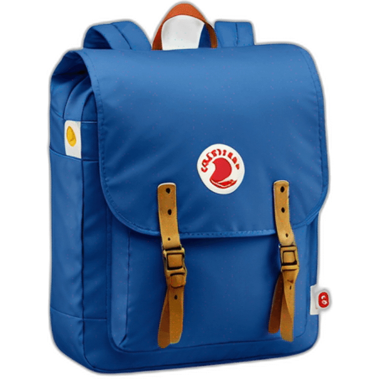 fjallraven kanken blue bag emoji