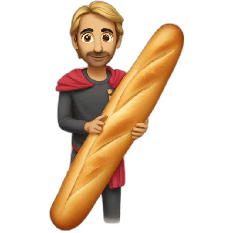 Zemmour avec une baguette emoji