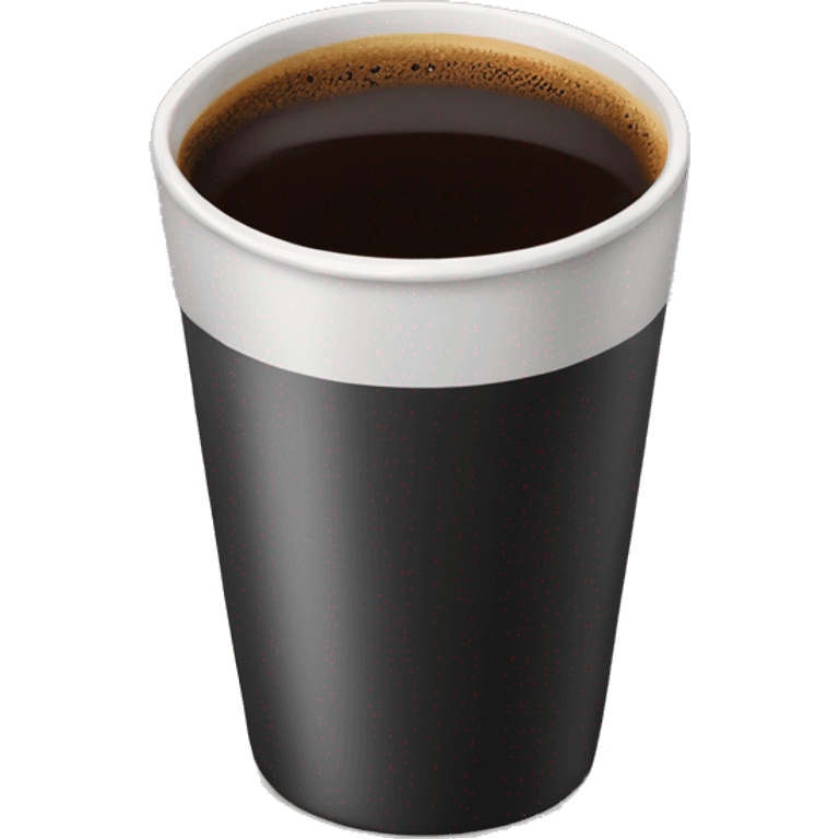 Black cup coffe emoji