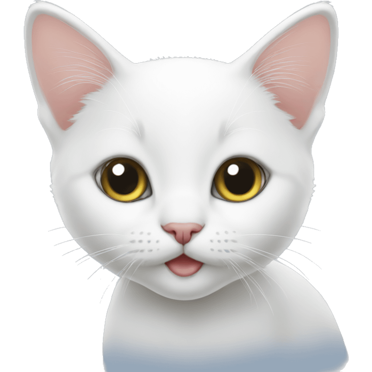 white kitten emoji