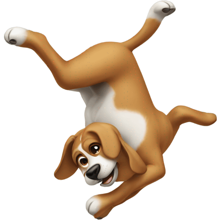 Dog doing a backflip  emoji