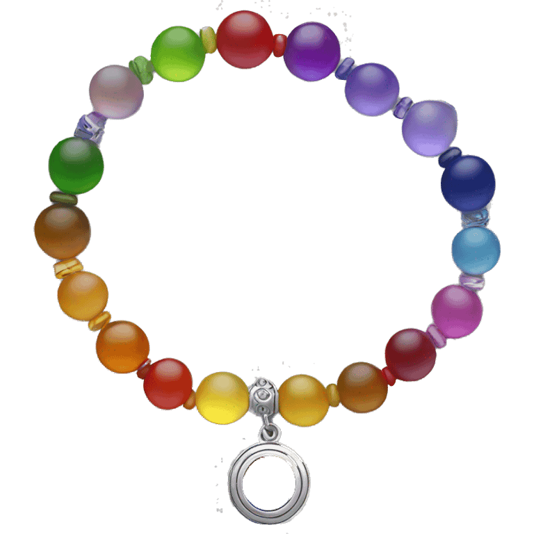 pretty chakra bracelet realistic emoji