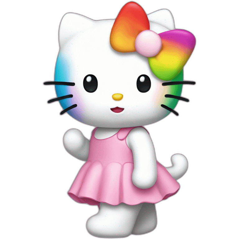 rainbow-hello-kitty emoji