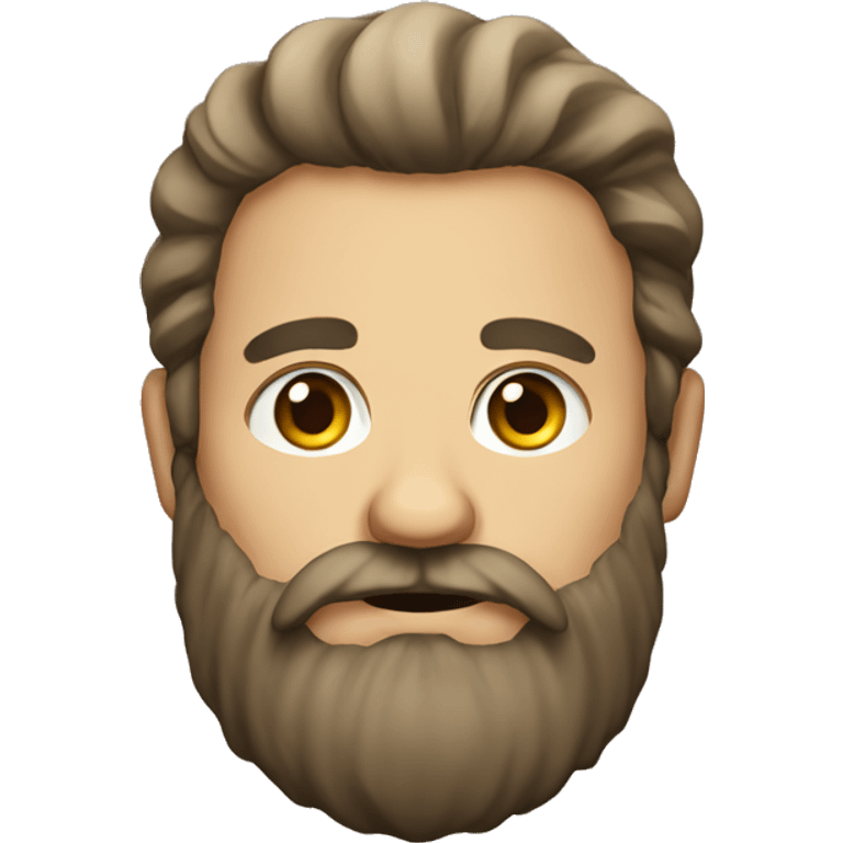 Large bearded European  emoji