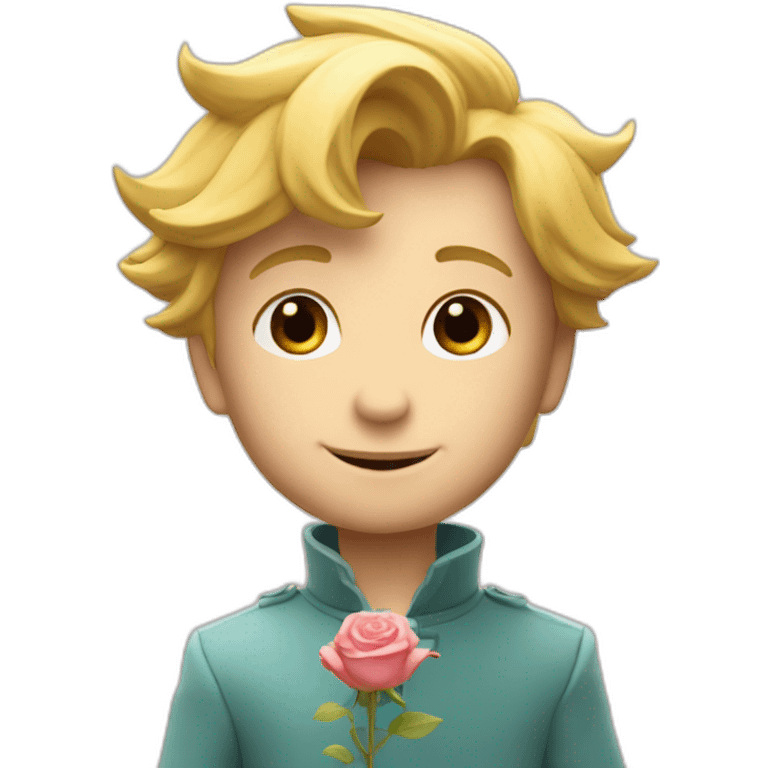 Le petit prince et sa rose emoji