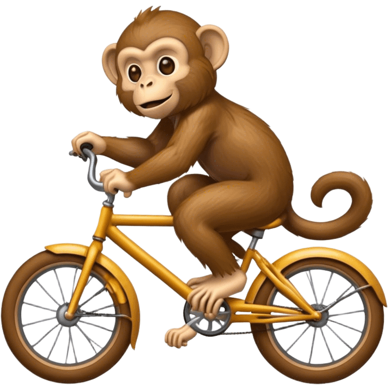 monkey riding bike emoji