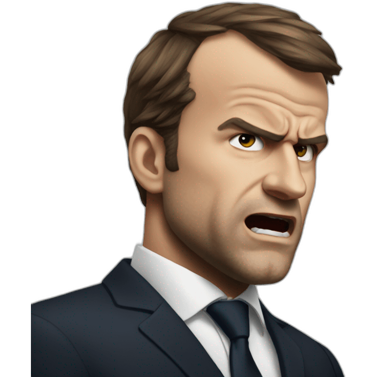 Macron angry emoji